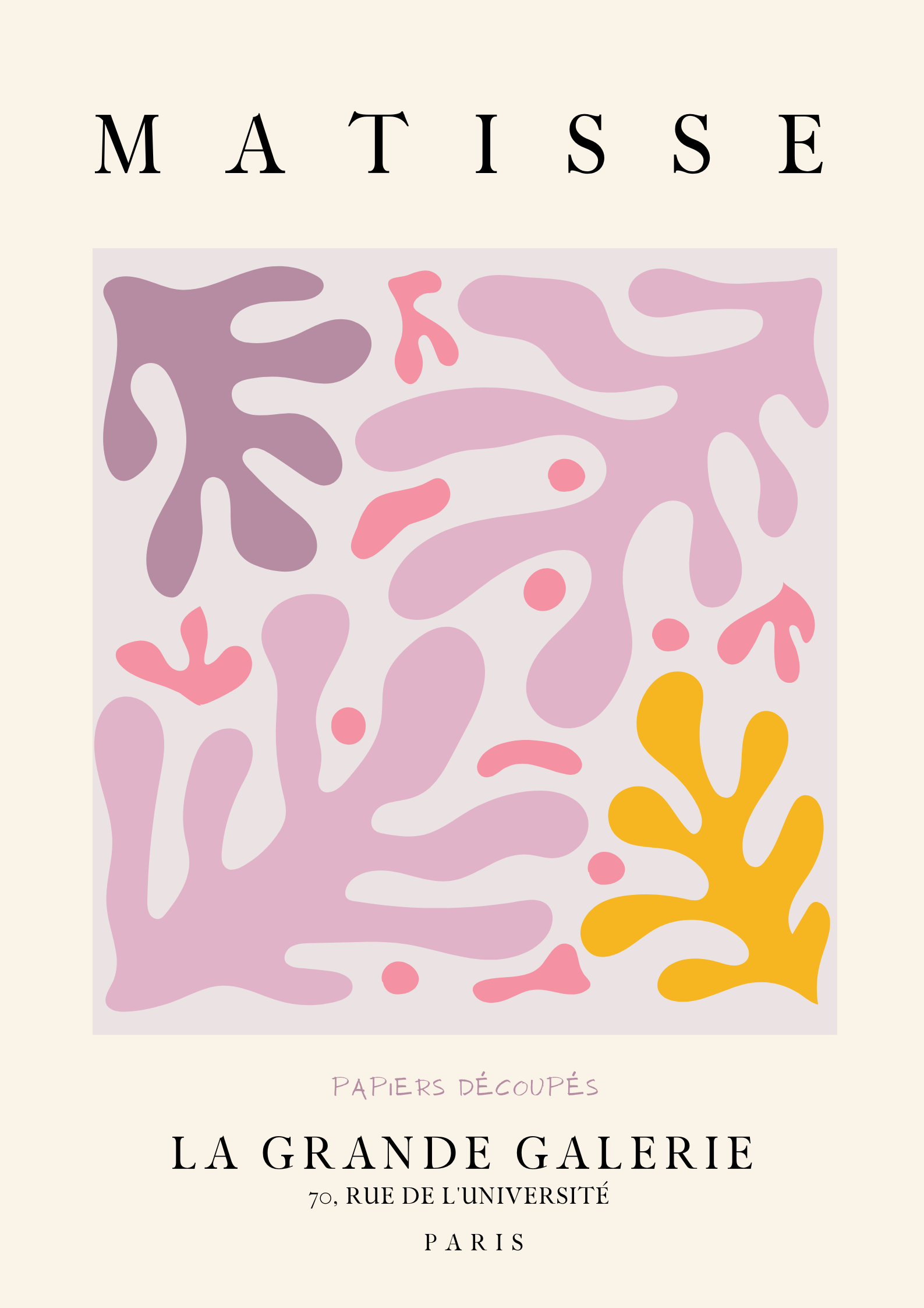 Matisse poster pastelfarver
