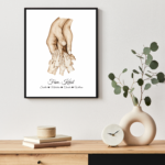 Design uden navn Plakat med familiens hænder