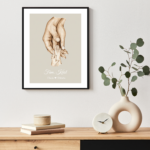 Design uden navn Plakat med familiens hænder