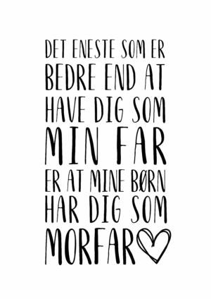 Morfar plakat