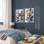 Plakater med blå blomster