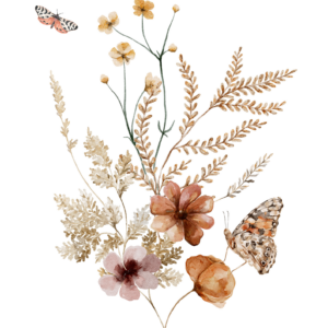 Plakat med vilde blomster