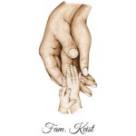 Plakat med familiens hænder