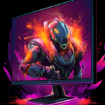 Monitor pc gamer plakat