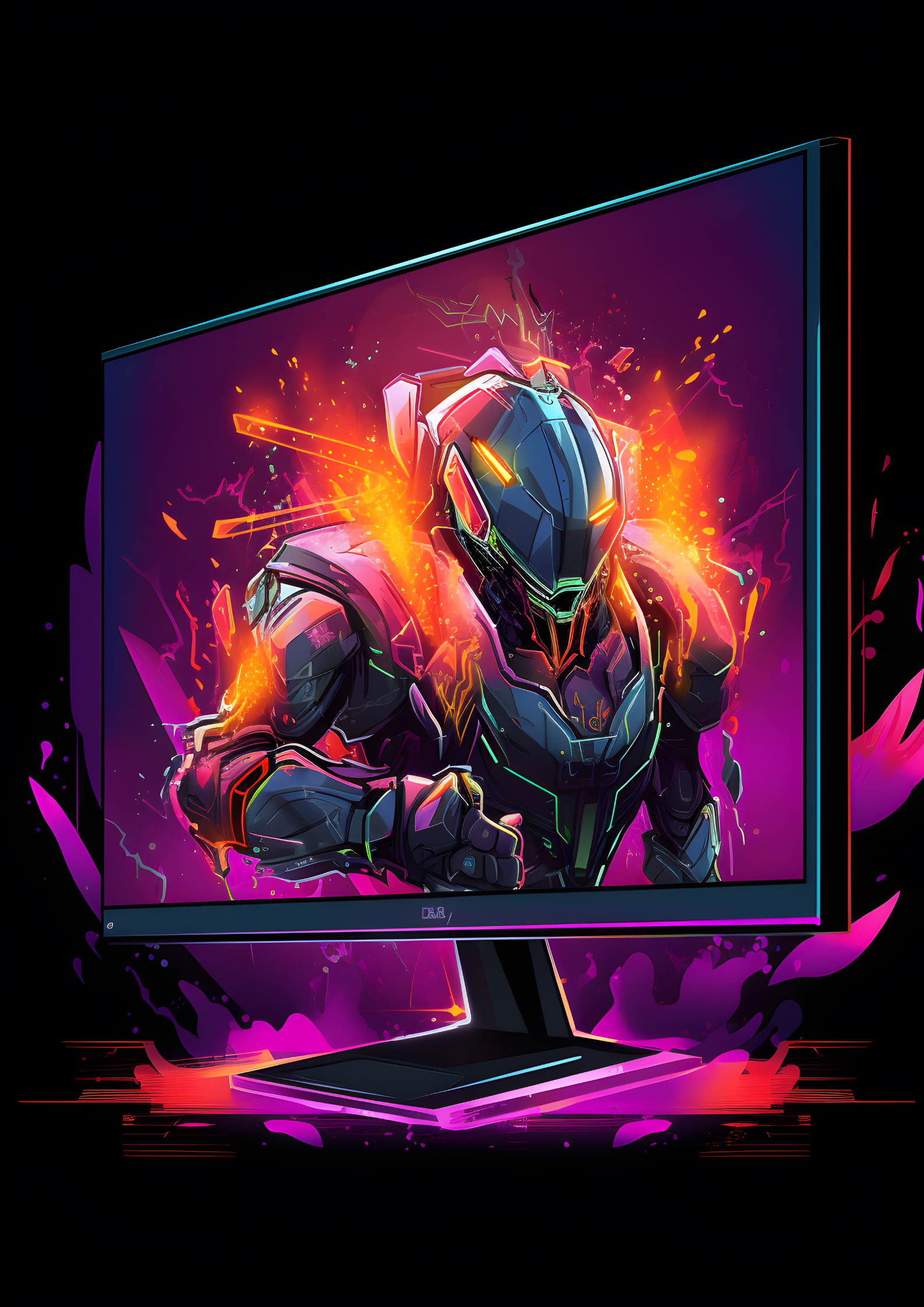 Monitor pc gamer plakat