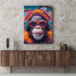 Gamer Monkey lærredsbilled