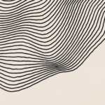 Abstrakt plakat i neutrale farver