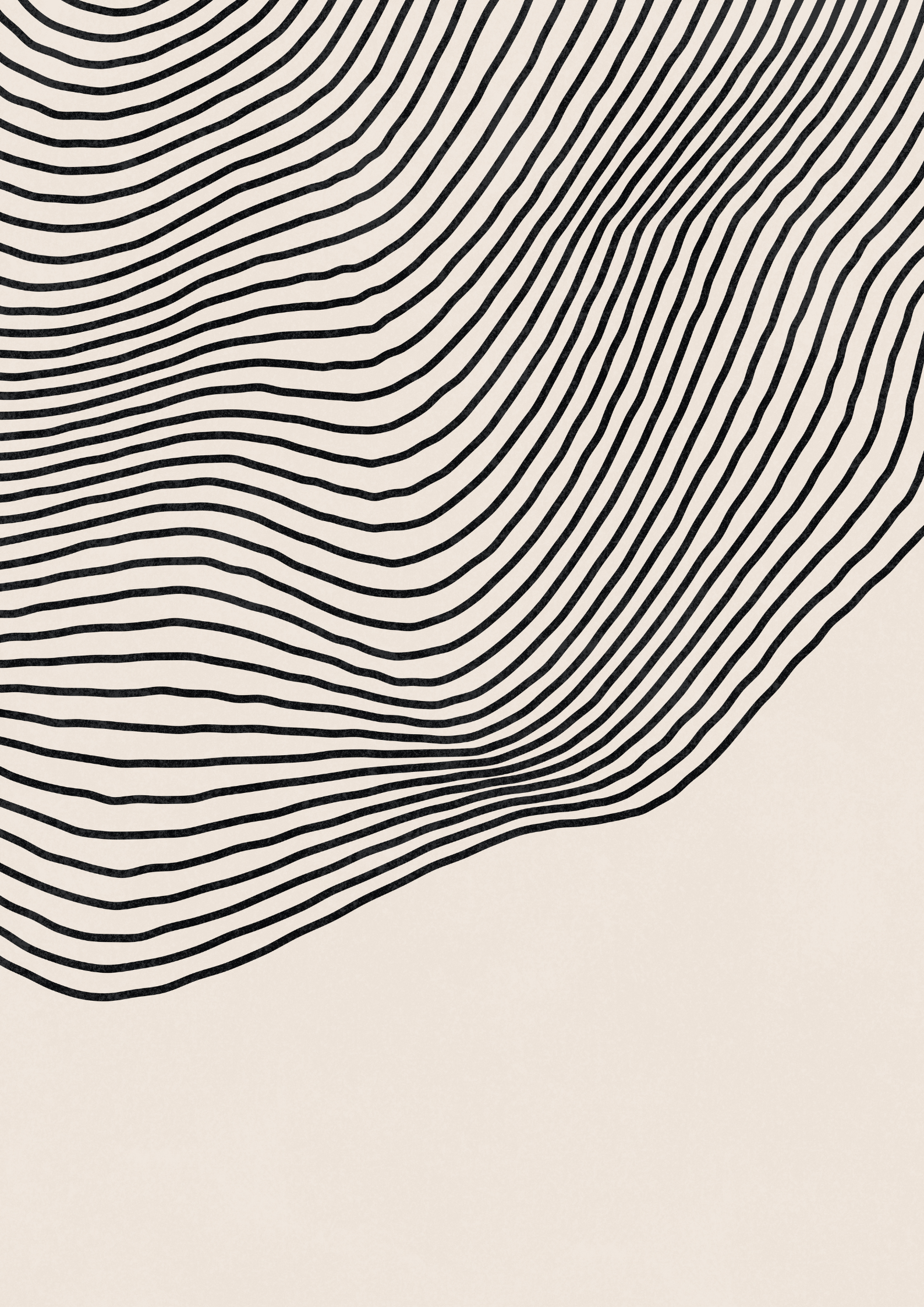 Abstrakt plakat i neutrale farver