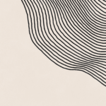 Abstrakt plakat i neutrale farver