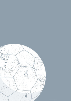 Fodbold plakat lyseblå