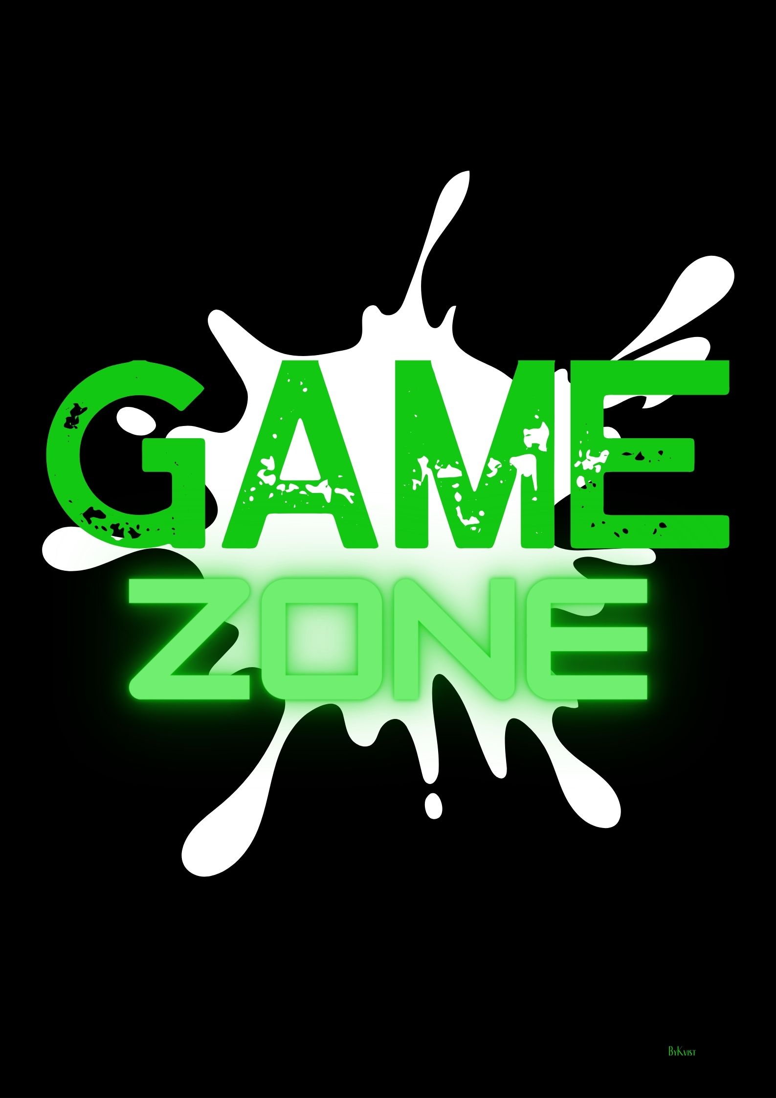 Game Zone grøn Gamer plakat