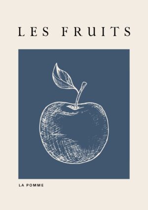 Plakat med frugt