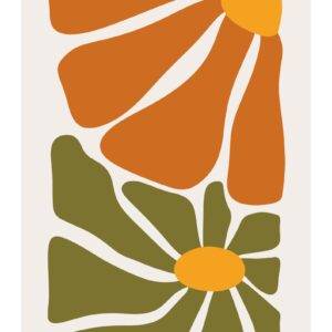 RETRO FLOWER Retro plakat