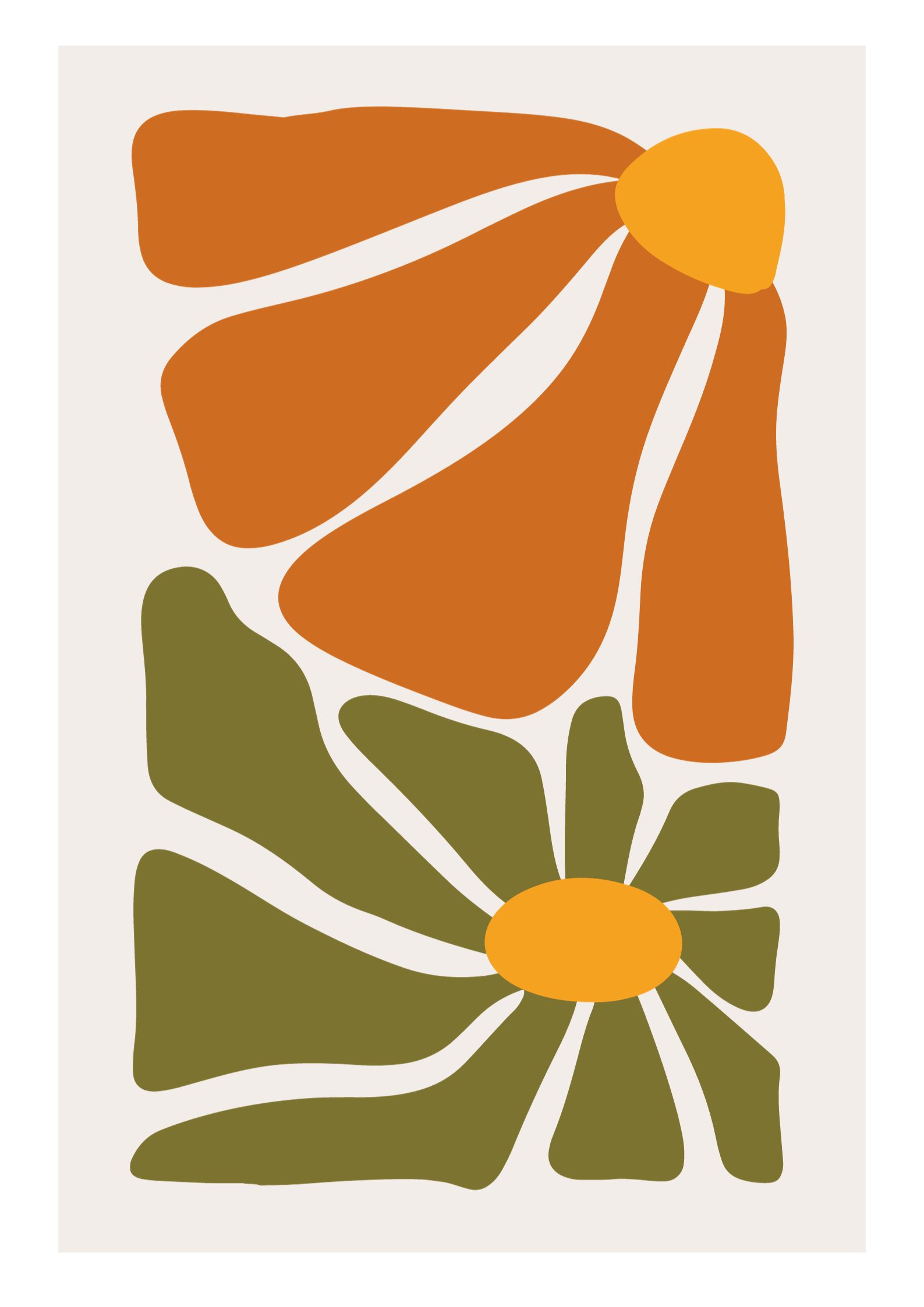 Retro Flower plakat - ByKvist