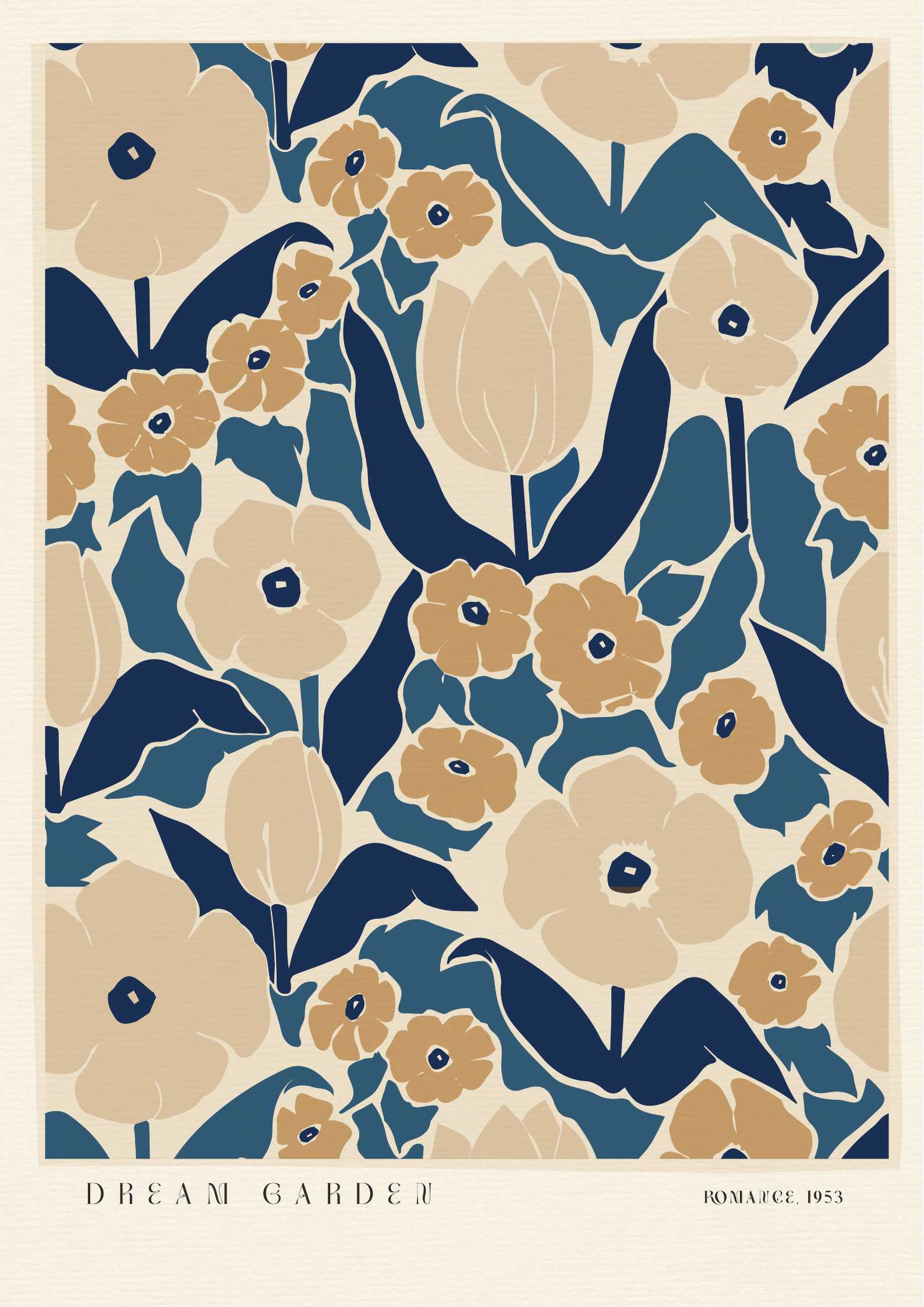 dream garden Blomster plakat