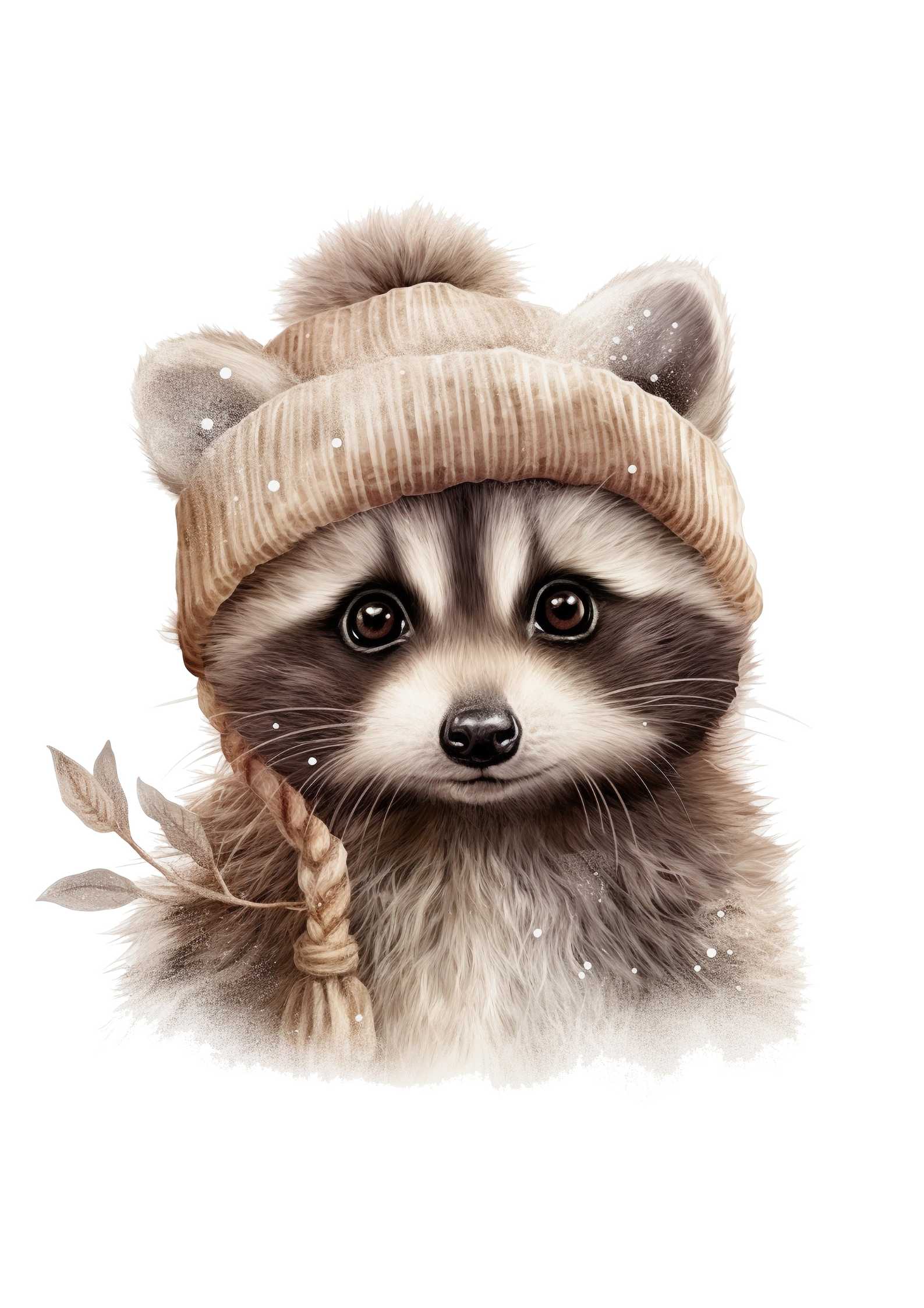 racoon Vaskebjørn plakat