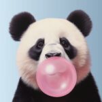 panda blå