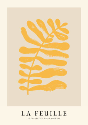 La Feuille gul plakat