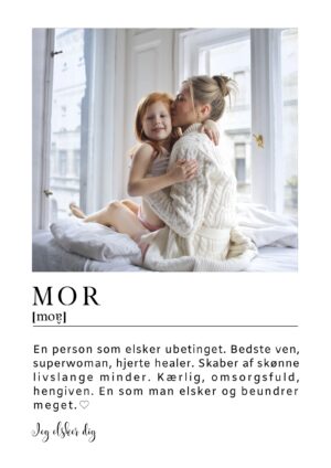 Mor plakat med eget foto