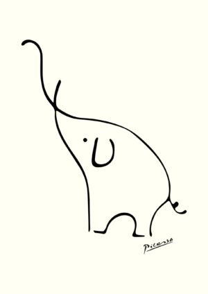 Picasso Elephant plakat