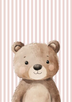 Teddy striped plakat
