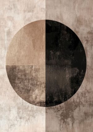 Beige Abstract No2/Lærredsbillede