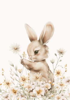 Flower Rabbit plakat