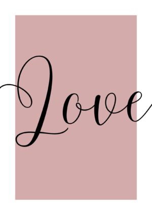 Love Pink plakat