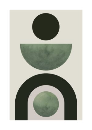 Berlin Shapes Green No1
