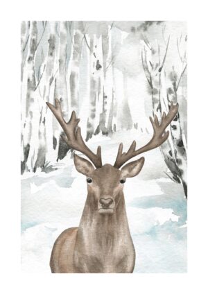 Winter Deer plakat