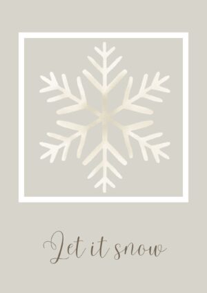 Let it snow plakat
