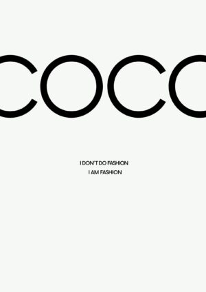 COCO white plakat