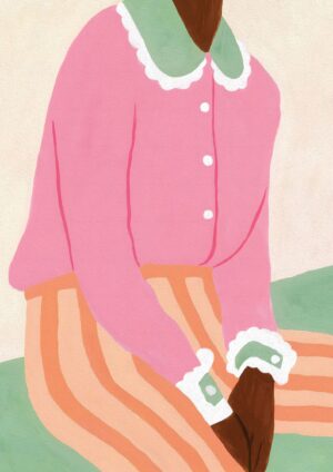 Relaxing in pink plakat