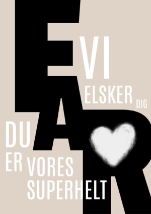 FAR beige plakat/flere børn