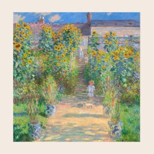 CLAUDE MONET - The artist´s Garden at Vétheuil