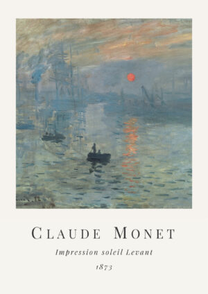 Claude Monet - Impression soleil Levant plakat