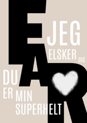 FAR beige plakat/et barn