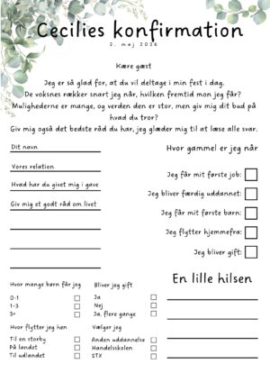 DOWNLOAD Konfirmations underholdning/eukalyptus