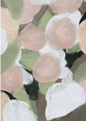 Abstract Floral No2/Lærredsbillede