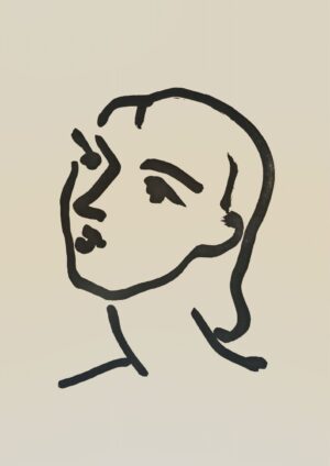 Matisse - Nadia Aux Cheveux Lisses Plakat