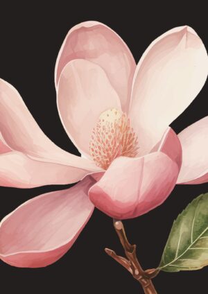 Flower wall art No1 plakat