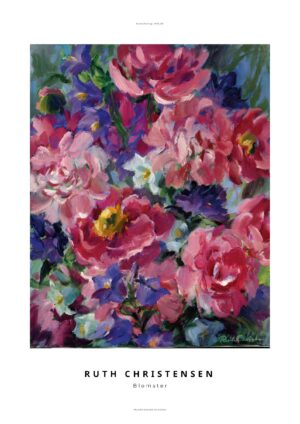 Blomster No2 plakat af Ruth Christensen
