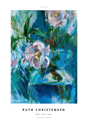 Den blå vase plakat af Ruth Christensen