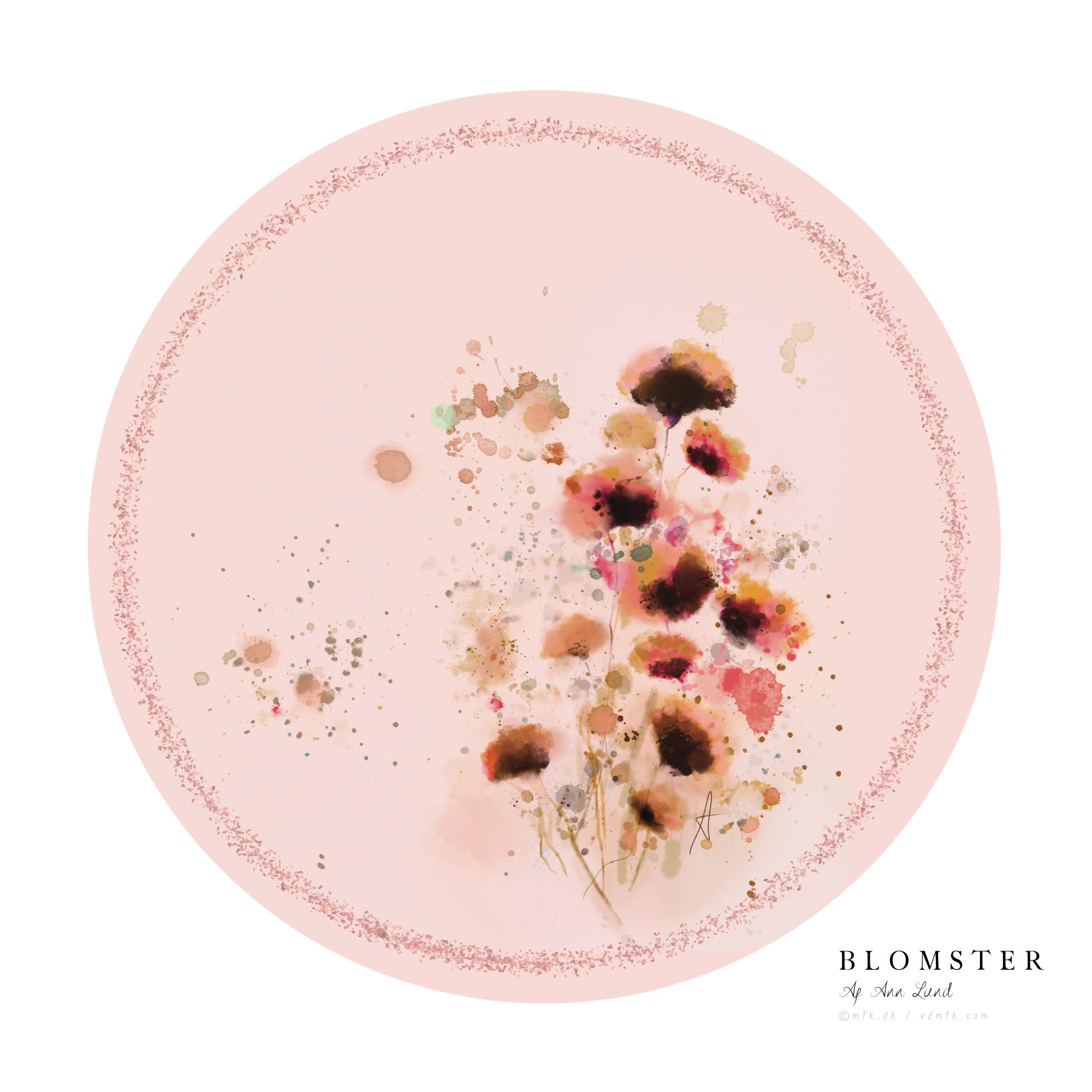 Blomster 30x30cm
