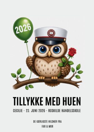 Tillykke med huen EUX plakat