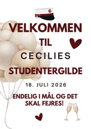 Velkomstplakat studentergilde STX