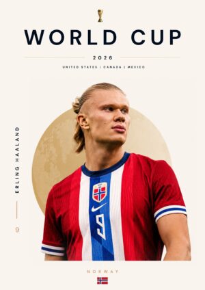 Haaland World Cup 2026 plakat