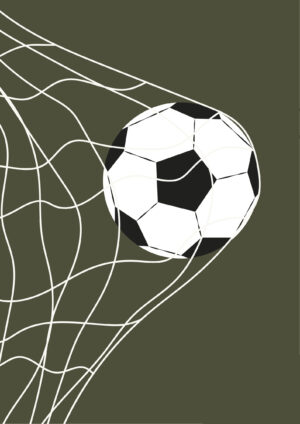 Fodbold plakat grøn