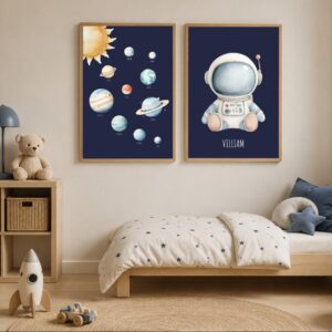 Astronautplakat SÆT