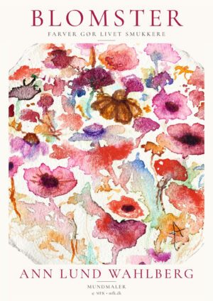 Blomster/museumsplakat af Ann Lund Wahlberg